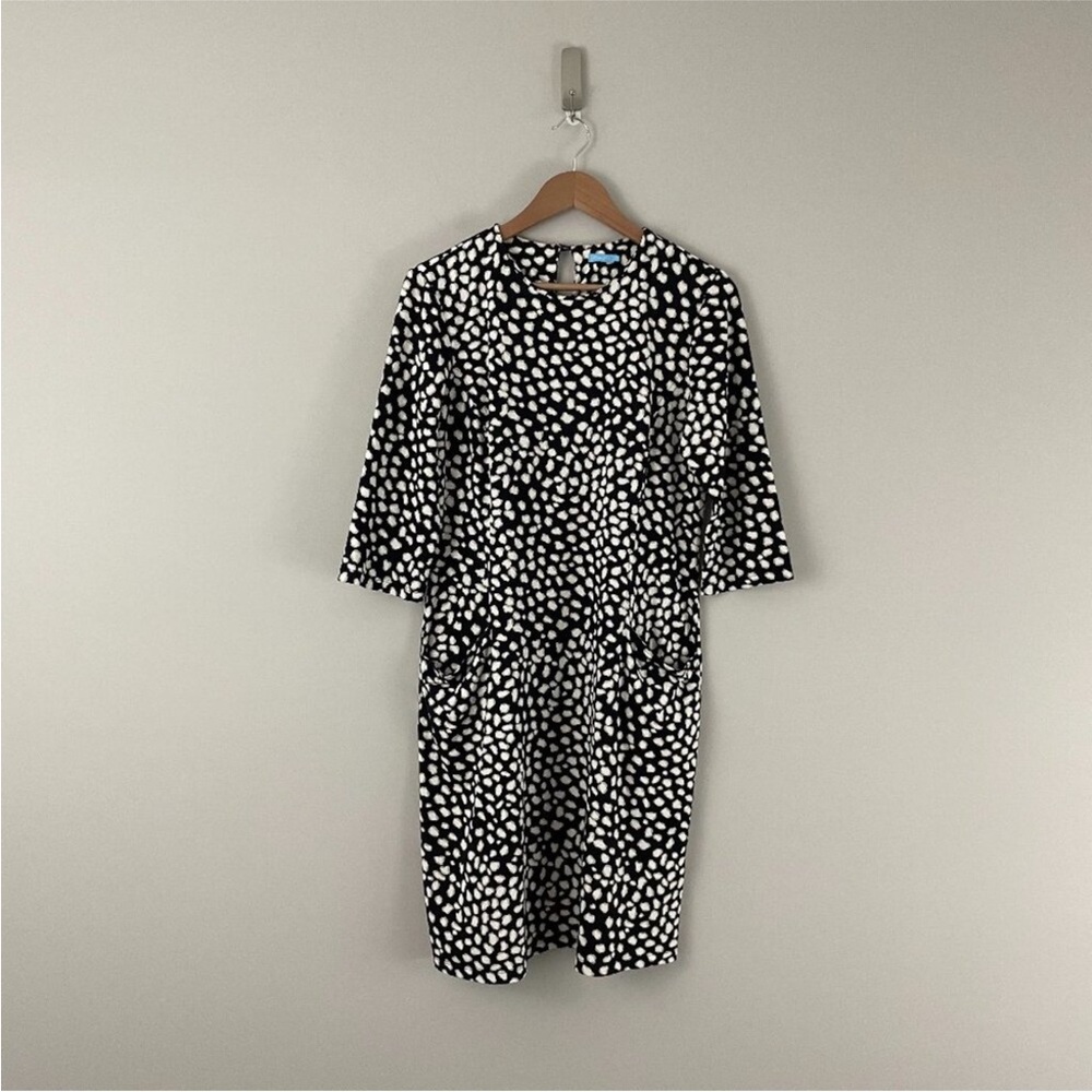 J McLaughlin Catalyst Catalina Cloth Dress Panthera Black Size Large